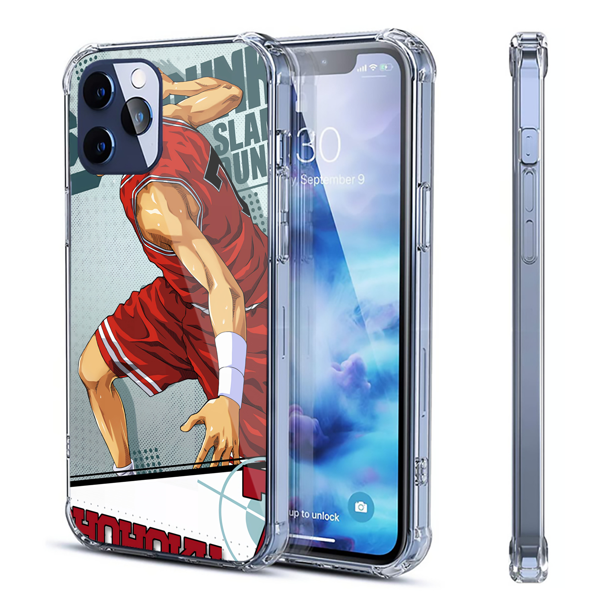 （画像用） SLAM DUNK／スラムダンク 【iPhone 12シリーズ対応】透明スマホケース（クリアソフトケース）